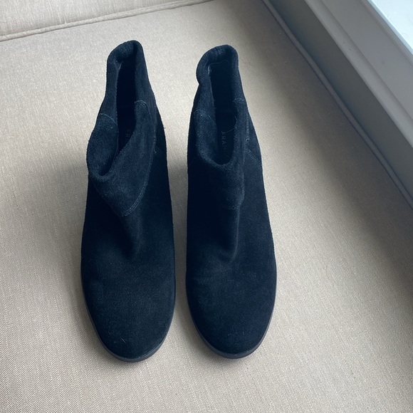 Franco Sarto Mako Black Suede Booties - Picture 8 of 8